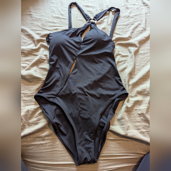 Solina Women's Standard Tahiti Asymmetric One Piece Swimsuit, Bathing Suits - Picture 3 of 5